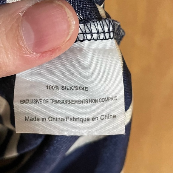 TORY BURCH- 100% silk stripped dress - Picture 4 of 4